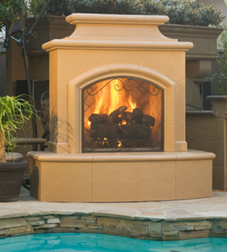 Mariposa  Fireplace - American Fyre Designs - Outdoor Kitchens by Lighting Concepts