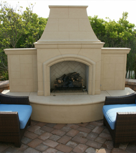 Grand Phoenix  Fireplace - American Fyre Designs - Outdoor Kitchens by Lighting Concepts