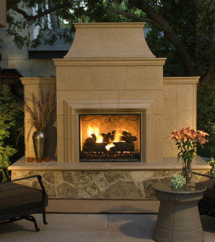 Grand Cordova  Fireplace - American Fyre Designs - Outdoor Kitchens by Lighting Concepts